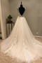 Robe de mariée Tulle a ligne Mince Traîne Longue Appliquer Col en V - Page 2