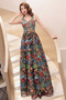 Robe de soirée Col en V Foncé Sans Manches Festin Col en V Naturel taille - Page 3