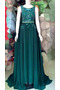 Robe de soirée Haut Bas A-ligne Traîne Courte Appliquer Naturel taille - Page 3