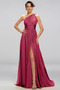 Robe de soirée Sexy A-ligne Mousseline Drapé Sans Manches Dos nu - Page 9