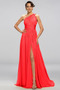 Robe de soirée Sexy A-ligne Mousseline Drapé Sans Manches Dos nu - Page 15