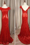 Robe de demoiselle d'honneur Sablier Rosée épaule Manche Courte - Page 2