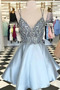 Robe de cocktail mini Soie Sans Manches Dos nu A-ligne Été Luxueux - Page 3