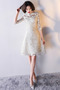 Robe de cocktail Dentelle Epurée Dentelle Longueur de genou Naturel taille - Page 3