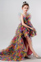 Robe de fille de fleur Manquant Une épaule Asymétrique Tulle - Page 4