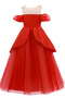 Robe de fille de fleur Tulle A-ligne Rosée épaule Trou De Serrure - Page 5