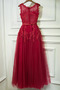 Robe de demoiselle d'honneur Fermeture à glissière Col rond Ceinture en Étoffe - Page 3