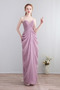 Robe de demoiselle d'honneur Drapé Bretelles Spaghetti Fermeture à glissière - Page 1