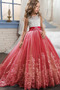 Robe de fille de fleur Dentelle Automne Naturel taille Corsage Avec Bijoux - Page 12