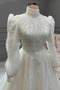 Robe de mariée Manche Longue Naturel taille Norme Corsage Avec Bijoux - Page 2