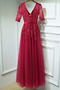 Robe de demoiselle d'honneur Chic a ligne Décalcomanie Dos nu - Page 2