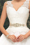 Robe de mariée Dos nu A-ligne Longue Col en V Couvert de Dentelle - Page 5