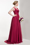 Robe de demoiselle d'honneur Corsage plissé Fermeture éclair - Page 3