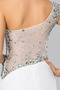 Robe de cocktail Une épaule Sans Manches Près du corps Perlé - Page 6