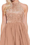 Robe de cocktail Tulle Triangle Inversé Naturel taille Dos nu - Page 3
