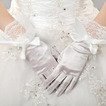 Gants de mariage Taffetas Ancien Doigt entier Cérémonie Nœud à Boucles