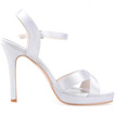 Croix haut de gamme personnalisé ceinture mince femmes sandales chaussures de mariage en satin chaussures de banquet
