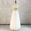 train de mariage jupe détachable, jupe de mariée en tulle, jupe midi en tulle, jupe personnalisée, mariée séparée,