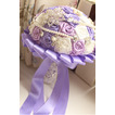 Perçage de l'eau perle Creative Rose Purple thème mariage mariée tenant fleur