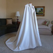 200CM mariée châle manteau de mariage manteau châle à capuche blanc