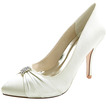 Chaussures de mariage pointues féminines mode chaussures à talons hauts en satin strass