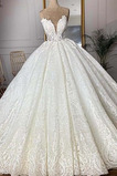 Robe de mariée Sans courroies Sans Manches Glissière Luxueux