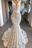 Robe de mariage Col Bateau Dentelle Médium Fermeture à glissière