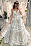 Robe de mariage Eglise Fermeture à glissière Dentelle Drapé A-ligne