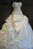 Robe de mariée Hiver Scintillait Princesse Asymétrique Satin