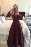 Robe de soirée Sexy Manche Longue Col en V Foncé Col en V Fourreau Pailleté