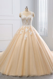 Robe de mariée Col Bateau Printemps Sommaire Couvert de Dentelle