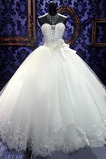 Robe de mariée Ancien Manquant Col en Cœur Lacez vers le haut