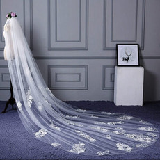 Mariage de mariée Voile exquis Voile de dentelle Long voile de mariage de luxe
