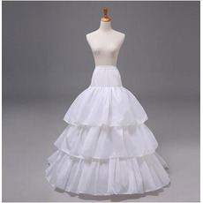 robe de mariée jupon traînant jupon à volants taille élastique église de mariage grand jupon traînant