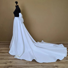 Noeud détachable en satin pour jupe de robe de mariée