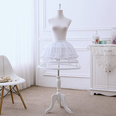 Lolita Fishbone Hollow Bird Cage Jupe, Jupon en mousseline de soie, Bouffant court, Lolita Hoop, Jupon,