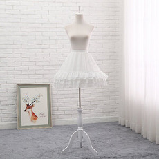 Jupon en Tulle Lolita noir / blanc, jupon Cosplay, jupe en Tulle gonflé, jupon moelleux, jupe Tutu de Ballet. 45CM