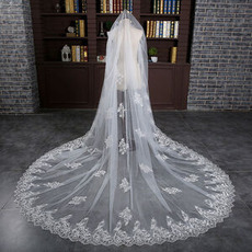 Voile allongé et élargi 3 mètres de long voile de queue accessoires de mariage de mariée en gros