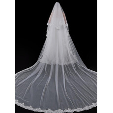 Accessoires de mariage nuptiale voile voile dentelle chapelle voile