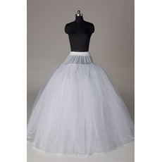 Petticoat de mariage Élégant Fort net Sans cadre Robe pleine