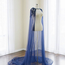 Tulle de mariage châle perle dentelle châle manteau formel