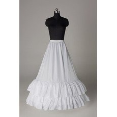 Petticoat de mariage Deux jantes Taffetas en polyester Robe pleine