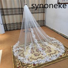 Voile de mariage dentelle voile ivoire avec peigne voile de dentelle blanc monocouche filet 3M