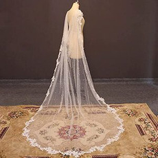 Robe de mariée nuptiale perle châle voile traînant châle en dentelle