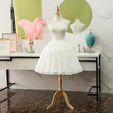 Crinoline courte nuptiale, robe de bal cosplay sous-jupe courte, jupe gonflée, jupon Lolita en mousseline de soie fille 55CM