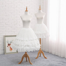 Jupon de gaze Lolita, jupon blanc, jupon court, jupon de mariage, jupon doux, jupons de fête, détachable 65CM
