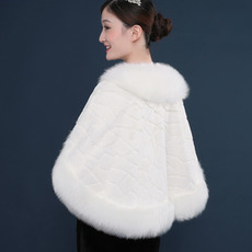 Manteau de mariage châle manteau de mariée hiver grande taille châle chaud