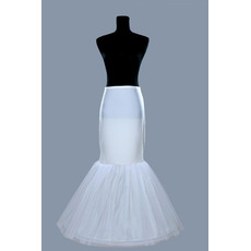 Petticoat de mariage Matériau élastique Jantes simples Robe pleine