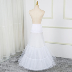 Petit jupon en queue de poisson deux cercle taille lycra jupon robe de mariée jupon