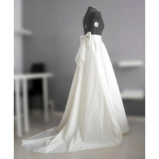 avec un gros arc jupe de mariée jupe en satin de mariage robe de mariée séparée jupe personnalisée